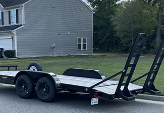 Flatbed carry-on trailer