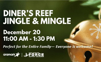 Diner's Reef Jingle & Mingle December 20 from 11:00AM-1:30PM