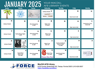 Library January 2025 Calendar of Events