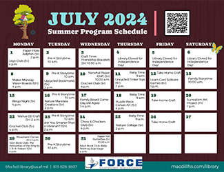 July 2024 Library Calendar