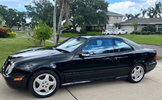 Black Mercedes Benz Coupe