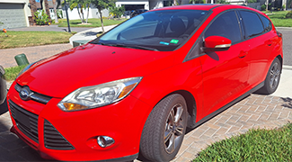 Red 2014 Ford Focus