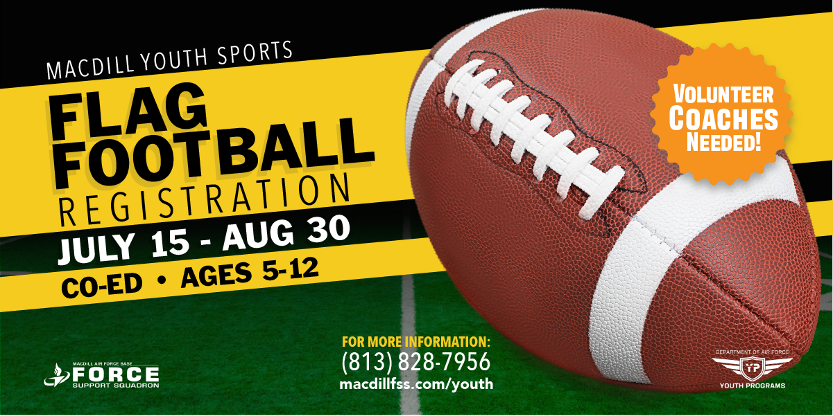 Youth Flag Football Registration July 15-Aug 30