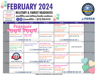 February 2024 M&FRC Calendar